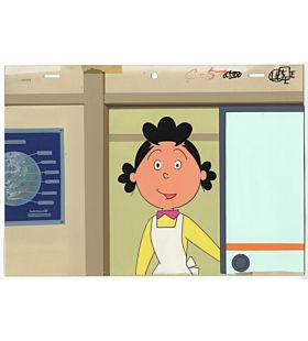 Original Sazae-san Anime Cel, Japanese animation celluloid, sazae fuguta, masao fuguta