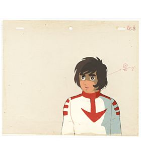 Anime Cel, Leiji Matsumoto, Space Battleship Yamato, Japanese Animation, Original Animation Celluloid, Susumu Kodai
