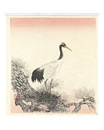 ito nisaburo, white crane, pine tree, auspicious symbols