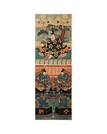 japanese art, japanese antique, woodblock print, ukiyo-e, Eisen Keisai, Kakemono-e, Tenjin 