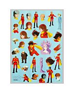 Anime Poster, Cyborg 009, Japanese Animation, Authentic Japanese Vintage Poster