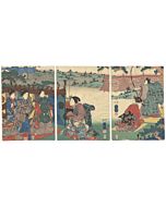 Kuniyoshi Utagawa, The Tale of Genji, Archery Practice