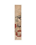 Harunobu Suzuki, Hashira-e, Monju Bosatsu, japanese woodblock print