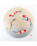 Kunio Kaneko, Contemporary art, Japanese art, Koi fish, Japanese wooodblock print