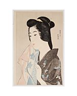 Goyo Hashiguchi, Japanese woodblock print, japanese antique, shin hanga, modern print, kimono