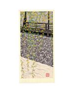 Teruhide Kato, Shooting Buds, Spring, Contemporary Art, Travel, River, Original Japanese woodblock print