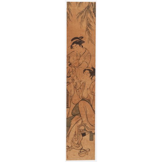 hashira-e, japanese woodblock print, kimono, beauty, japan