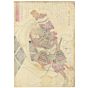 Kuniyoshi Utagawa, Twenty-four Generals of Uesugi, Nagao Tohtohmi no Kami Fujikage, Biographies of gallant generals of Kai and Echigo provinces, samurai and male, oban, original japanese woodblock print, japanese art, ukiyoe