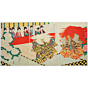 japanese art, japanese antique, woodblock print, ukiyo-e, Chikanobu Tokugawa, Visiting Noh Theatre
