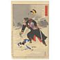 Kiyochika Kobayashi , Sixth Class Captain Higuchi, Military Heroes of Sino-Japanese War, japanese art, japanese antique, woodblock print, ukiyo-e