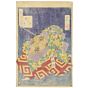 japanese art, japanese antique, woodblock print, ukiyo-e, Yoshitoshi Tsukioka, kumasaka