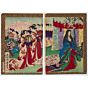 toyonobu utagawa, Cherry Blossom Viewing at Daigo, New Biography of Toyotomi Hideyoshi