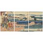 Toyokuni III, Hiroshige I, Genji Beauties, Sagano