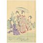 Chikanobu Yoshu, Horsetail Picking, Ladies of Tokugawa Era