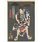 Utagawa Kunisada II, Kabuki Actor, Tattoo Design, Japanese woodblock print, Japanese antique