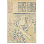 Toyokuni III Utagawa, Kabuki, Mizuuri, Actor, Theatre, Iroha, Original Japanese woodblock print