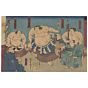 kuniaki II utagawa, Sumo Wrestlers of Meiji Period（相撲絵　境川浪右衛門 他）