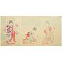 chikanobu yoshu, kimono design, original japanese woodblock print, japanese art, japanese antique