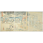 Toyokuni III Utagawa, Hour of Snake, japanese art, japanese antique, woodblock print, ukiyoe, landscape, beauty and female, male and female, prince genji