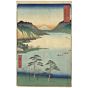 japanese woodblock print, japanese antique, ukiyo-e, mount fuji, landscape, hiroshige 