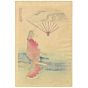 gekko ogata, kimono design, japanese fan, japanese woodblock print