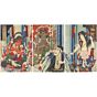 Kunichika Toyohara, Kabuki Play, Buddhism, Waterfall, japanese woodblock print