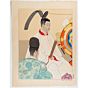 paul jacoulet, Hommages Aux Ancêtres - Prêtre Shinto, Japon, ancestors, shinto priest, french artist
