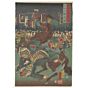 Kuniyoshi Utagawa, Three Kingdoms, Lady Zhulong, Battle