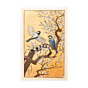 toshi yoshida, spring, bird, plum tree, japanese woodblock print
