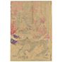 Kunichika Toyohara, Kabuki, Waterfall, Buddhism, Japanese theatre, japanese woodblock print, antique