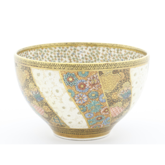 Dai Nippon Kozan Zo, Satsuma Tea Bowl, 19th century
